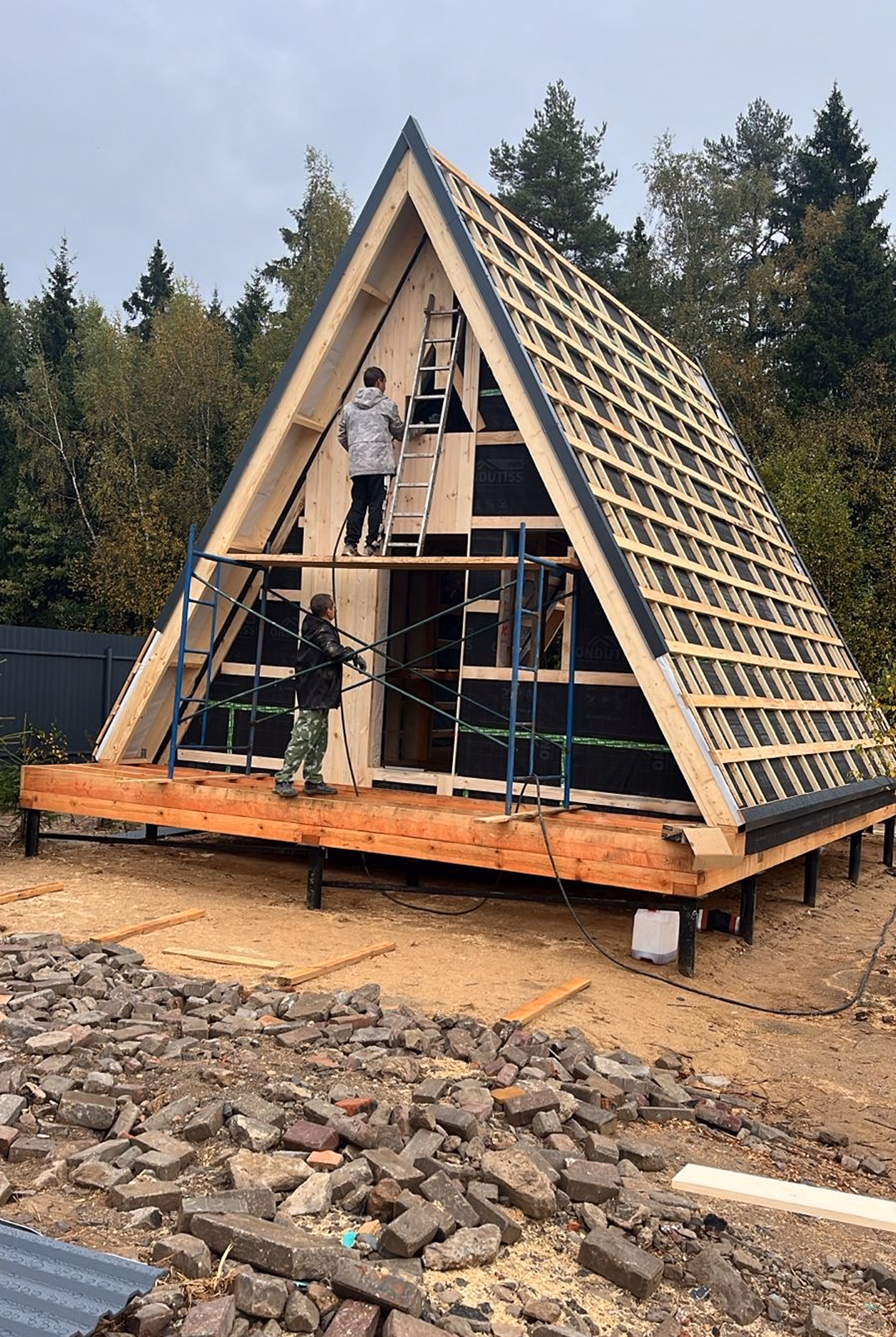 Exterior house sheathing